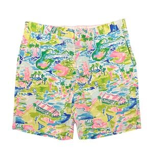 Lilly Pulitzer Beaumont Shorts Honda Classic Mens Sz 36 Golf Cotton Preppy